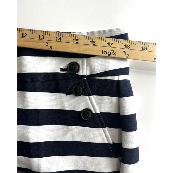 Halogen x Atlantic Pacific Blue White Nautical Stripe Sailor Pants Sz 16 Stretch - Picture 3 of 12